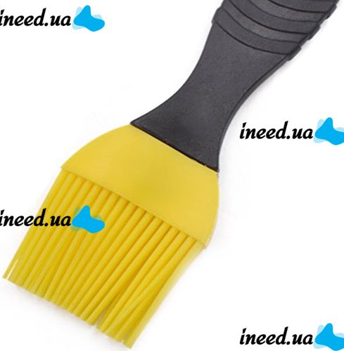 Набор кондитерских силиконовых кистей Better Brush из 3 штук с пластиковой ручкой для смазывания еды, выпечки, кулинарные кисточки для кухни Желтые