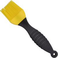 Набор кондитерских силиконовых кистей Better Brush из 3 штук с пластиковой ручкой для смазывания еды, выпечки, кулинарные кисточки для кухни Желтые