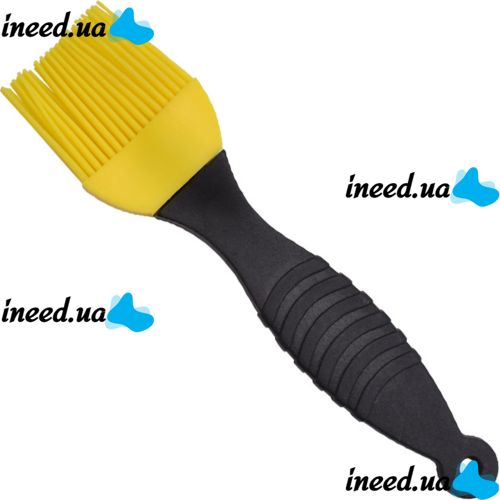 Набор кондитерских силиконовых кистей Better Brush из 3 штук с пластиковой ручкой для смазывания еды, выпечки, кулинарные кисточки для кухни Желтые
