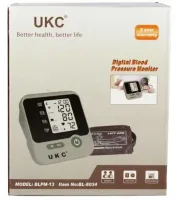 Автоматический тонометр UKC BL-8034 (BLPM-13) с манжетой на руку, Измеритель артериального давления и пульса на предплечье с LCD экраном Белый