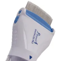 Electric comb for removing lice and nits Licetec V-Comb WN-38 with vacuum, Flea comb with stainless steel nozzle for animals White
