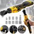 Акумуляторний кутовий гайковерт тріскачка DeWalt DCF512D1 48V безщітковий електроінструмент для відкручування і закручування болтів і гайок 1/2 X-474