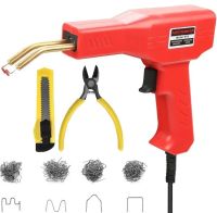 Электрический паяльник степлер Plastic Welding Gun H50 для пластика со скобами разных видов, Пистолет для пайки пластмассы и бамперов от сети 220V