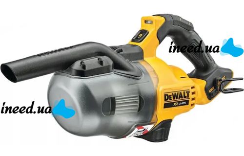 Автомобильный аккумуляторный пылесос DeWALT DCV501LN-XJ 36V 6Ah с насадками, Беспроводной пылесос Деволт с 2 аккумуляторами для авто и дома Желтый