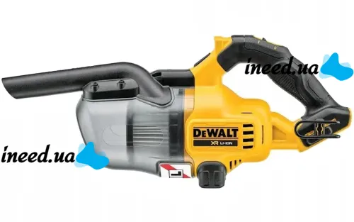 Автомобильный аккумуляторный пылесос DeWALT DCV501LN-XJ 36V 6Ah с насадками, Беспроводной пылесос Деволт с 2 аккумуляторами для авто и дома Желтый