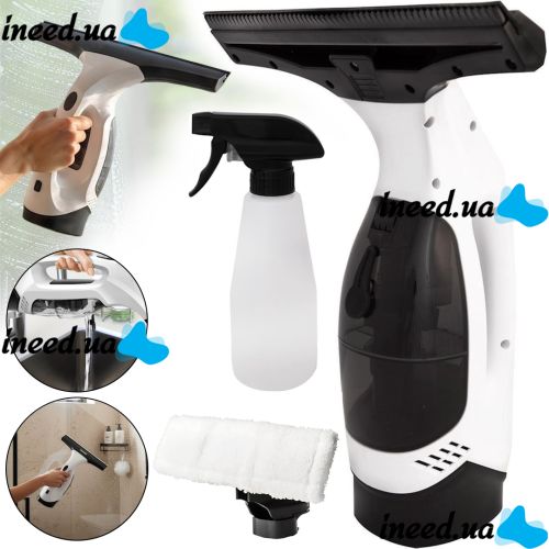 Аккумуляторный моющий пылесос для стекол Nedis VCWI220WT 150 мл беспроводной мойщик стеклоочиститель окон и зеркал с распылителем для влажной уборки