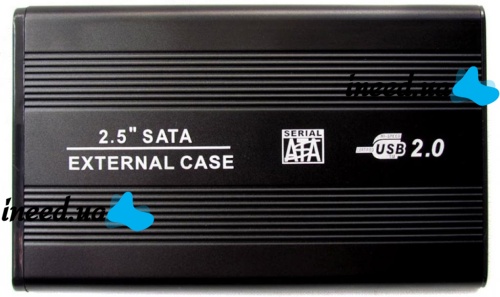 Внешний карман Grand-X U25 для 2,5" USB 2.0 SATA HDD диска External Case для жесткого диска