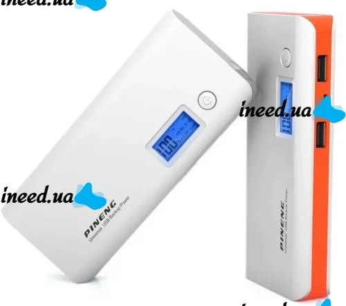 Портативное зарядное устройство PINENG PN-968 Power Bank 10000 mahс LCD дисплеем