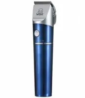 Профессиональная беспроводная машинка для стрижки животных VGR V-098 Pro аккумуляторная для груминга собак и кошек 2 скорости 4 насадки с индикатором