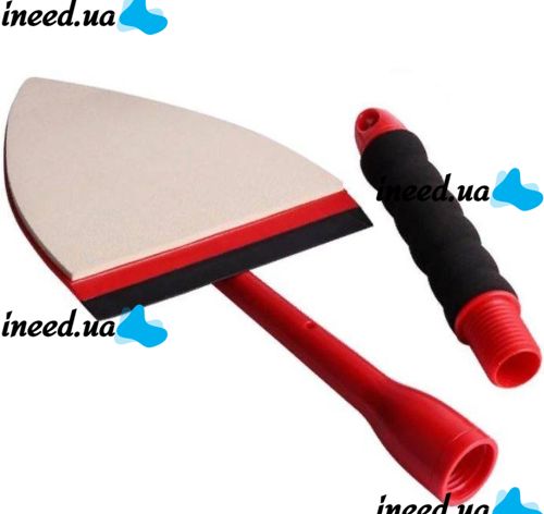 Universal Brush Pane DR by Fuller Brush for Washing windows and glasses with a telescopic handle, Brush scraper for cleaning mirrors with nozzles Red