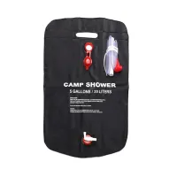 Переносной туристический душ для дачи Easy Camp Solar Shower Bag на 20 л, Походный летний портативный душ, Дачный мобильный резервуар для воды