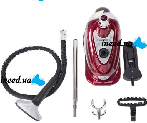 Professional Vertical Steamer Liting LT-6 2000W with Brush and Adjustable Clothes Hanger, Steam Iron, Steam Generator Red