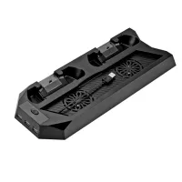 Подставка для игровой приставки PS4 Slim, Pro Skytech 5 в 1 Зарядная док-станция для джойстиков Playstation 4 стенд с охлаждением и usb-хаб
