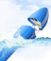Повна маска S / M для підводного плавання Free EasyBreath з кріпленням для камери GoPro, панорамна маска для снорклінга, пірнання Easy Breath