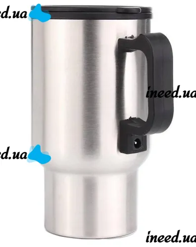 Автомобильная термокружка термос с подогревом Electric Mug 140Z чашка 400мл 12V, авто кружка кипятильник от прикуривателя в машину 2240 Серебристый