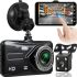 Автомобільний відеореєстратор 4 " Full HD сенсорний екран DVR BT - 100 на 2 Камери заднього виду Універсальний авторегістратор з двома камерами