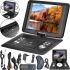 Opera OP-1580 20" inch Digital Car DVD Player, Portable Rotary T2 TV Player Opera Book with Joystick and Remote Control NS-1580