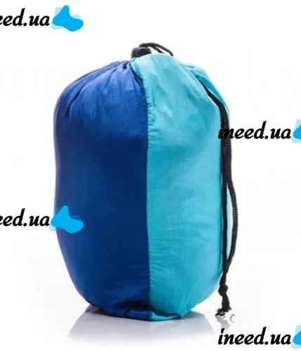 Подвесной туристический нейлоновый гамак Hammock With Net Blue до 200 кг с москитной сеткой для кемпинга, Походный гамак 263х135 Синий