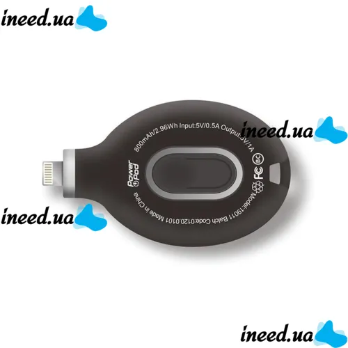 УМБ портативное зарядное устройство для iPhone Power Pod Emergency Charge 800mAh брелок Power Bank разъем Lightning внешний аккумулятор для телефона