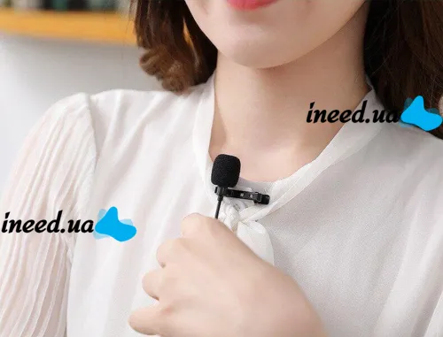 Петличный микрофон Media Microphone DM USB Type-C MK-3 с разъемом для телефона, мини микрофон 15 см, проводная петличка