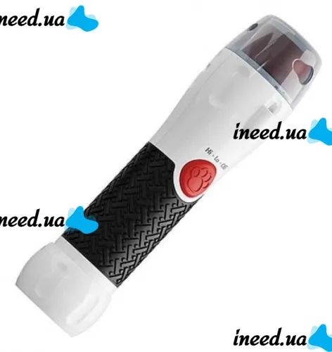 Електричний тример когтерезка для собак і кішок Paw Perfect, Кусачки для кігтів тварин 3 насадки, Когтерез для собак і котів на батарейках Білий