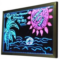 Рекламная светящаяся LED доска 500х700 ( флуоресцентная ) 500 х 700 fluorecent board 50*70