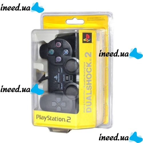 Проводной джойстик PS2 GamePad DualShock Sony PlayStation 2 геймпад для Play Station 2 (Сони) Черный Black