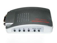 Универсальный конвертер VGA-RCA AV + S-Video TV converter с VGA на RCA тюльпаны для подключение от ПК к ТВ.