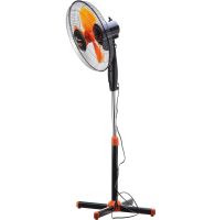 Підлоговий вентилятор Domotec MS-1619 40 см stand fan 16" дюймів 40W помаранчевий Домотек Orange на телескопічній ніжці з поворотом і нахилом