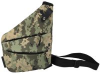 Тактическая нагрудная сумка мессенджер Cross Body однолямочная, Водонепроницаемая мужская барсетка через плечо, Сумка кобура Кросс боди, Пиксельная
