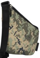 Тактическая нагрудная сумка мессенджер Cross Body однолямочная, Водонепроницаемая мужская барсетка через плечо, Сумка кобура Кросс боди, Пиксельная