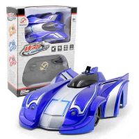 Антигравитационная машинка Wall Climber CAR P802 Синяя едет по стенам и потолку