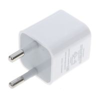 USB Адаптер - зарядка White 220V 1А кубик, блок питания