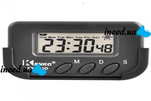 Kenko KK-613D Electronic Car Clock with Alarm Clock and Stopwatch