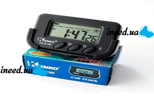 Kenko KK-613D Electronic Car Clock with Alarm Clock and Stopwatch