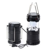 Camping Flashlight with Solar Charging for Phone USB SH-5800T 6led Camping Lamp with Solar Battery, Rechargeable Flashlight G-85