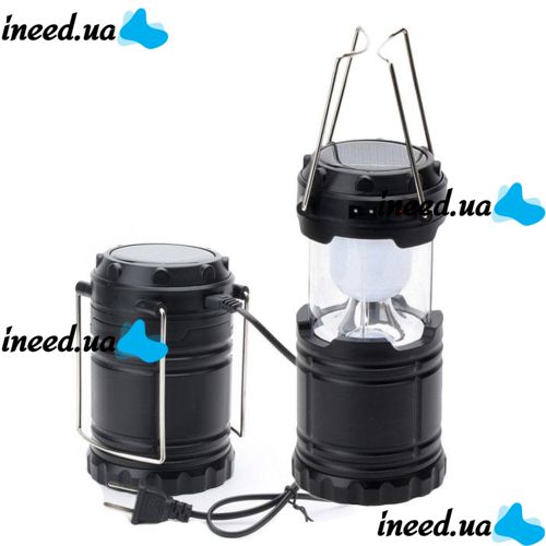 Camping Flashlight with Solar Charging for Phone USB SH-5800T 6led Camping Lamp with Solar Battery, Rechargeable Flashlight G-85