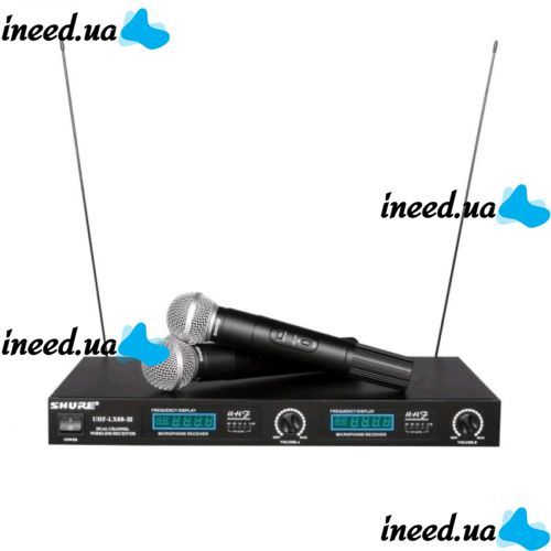Радиосистема SHURE UHF LX 88 III, 2 беспроводных микрофона в кейсе