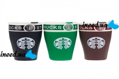 Чашка керамическая кружка StarBucks Green зеленая стакан для кофе, чая, горячих напитков Star Bucks