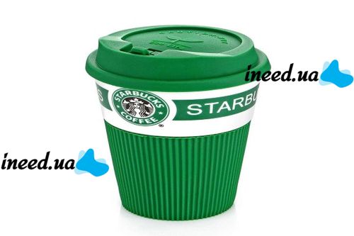 Чашка керамическая кружка StarBucks Green зеленая стакан для кофе, чая, горячих напитков Star Bucks