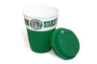 Чашка керамическая кружка StarBucks Green зеленая стакан для кофе, чая, горячих напитков Star Bucks