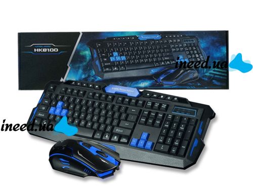 Беспроводная игровая клавиатура и мышь UKC HK-8100