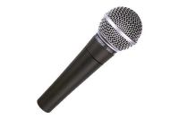 Динамический проводной микрофон Shure Beta 58A ручной для пения, Вокальный шнуровой микрофон Шур для записи голоса и караоке с чехлом Черный