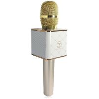 Беспроводной микрофон караоке bluetooth Q7 Gold Золотой