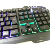 USB проводная компьютерная клавиатура Kronos KW-900 с подсветкой Black