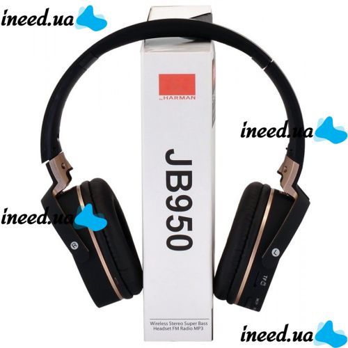 Wireless Bluetooth Headphones T&G JB950 microSD Black