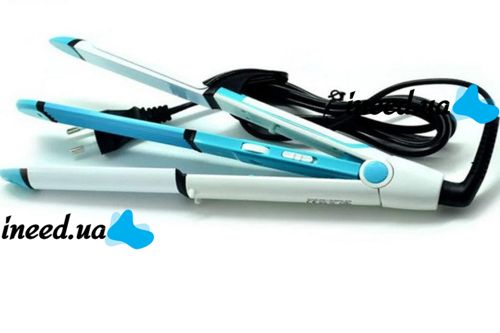 Утюжок выпрямитель плойка для укладки волос гофре 3 в 1 Gemei GM-2921