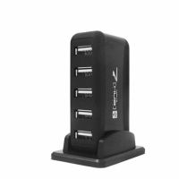 Вертикальный USB хаб HUB 2.0 Tomtop на 7 портов разветвитель удлинитель от сети