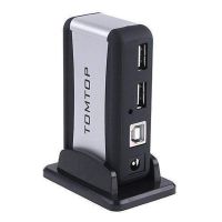 Вертикальный USB хаб HUB 2.0 Tomtop на 7 портов разветвитель удлинитель от сети