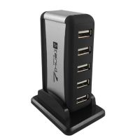 Вертикальный USB хаб HUB 2.0 Tomtop на 7 портов разветвитель удлинитель от сети